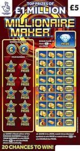 Millionaire Maker Scratchcard .